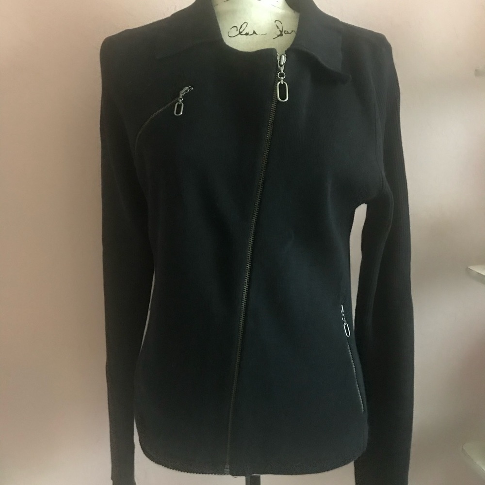 Harley-Davidson asymmetrical zipper sweater XL